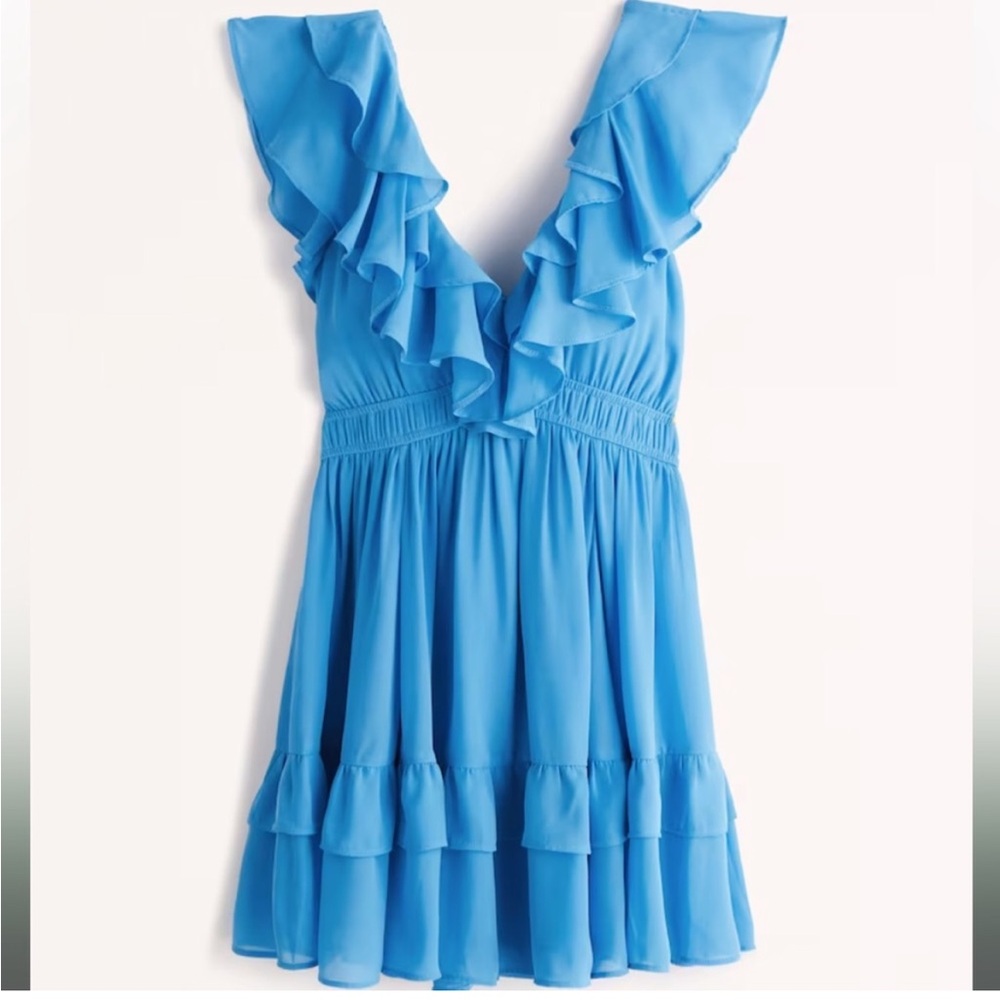Abercrombie Ruffle Flutter Sleeve Mini Dress - SP